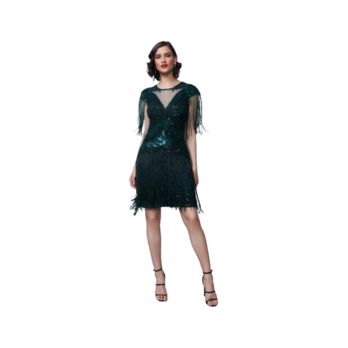 Gatsby-Inspired A-Line Cocktail Dress