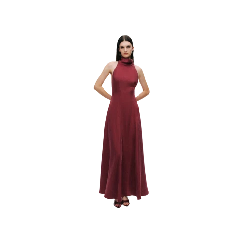 Nocturne Beaded Silk Evening Gown